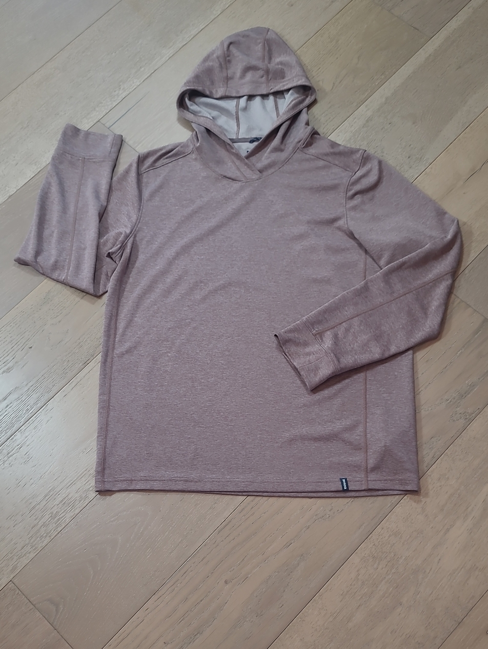 EUC Prana Sol Defender Shirt Men's sz L Slim Fit Hooded Long Sleeve UPF Top